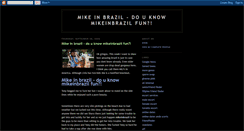 Desktop Screenshot of mikeinbrazil-info.blogspot.com