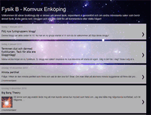 Tablet Screenshot of fysikbkomvuxenkoping.blogspot.com