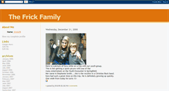 Desktop Screenshot of frickfamily.blogspot.com