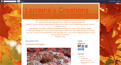 Desktop Screenshot of lorraines-creations.blogspot.com