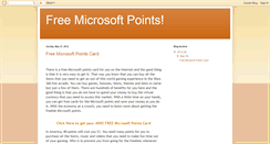 Desktop Screenshot of freemicrosoftpoints234.blogspot.com