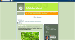 Desktop Screenshot of lofatalamatangi.blogspot.com