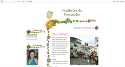 Desktop Screenshot of confissoesdopassarinho.blogspot.com