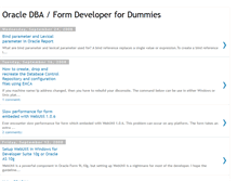 Tablet Screenshot of dbadummies.blogspot.com