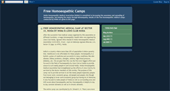 Desktop Screenshot of homoeocamps-noidahomoeopathy.blogspot.com