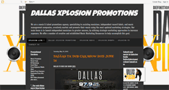 Desktop Screenshot of dallasxplosionlive.blogspot.com