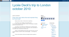 Desktop Screenshot of lyceedecklondontrip.blogspot.com