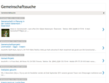 Tablet Screenshot of gemeinschaftssuche.blogspot.com