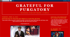 Desktop Screenshot of gratefulforpurgatory.blogspot.com