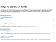 Tablet Screenshot of philippine-board-exam-results.blogspot.com