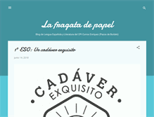 Tablet Screenshot of lafragatadepapel.blogspot.com