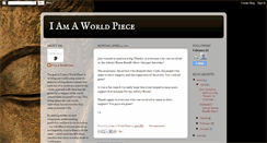 Desktop Screenshot of iamaworldpiece.blogspot.com