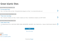 Tablet Screenshot of greatislamicsites.blogspot.com