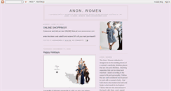 Desktop Screenshot of anonwomen.blogspot.com