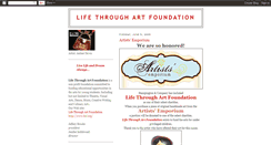 Desktop Screenshot of lifethroughartfoundation.blogspot.com