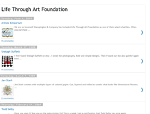 Tablet Screenshot of lifethroughartfoundation.blogspot.com
