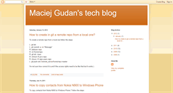 Desktop Screenshot of maciejgudan.blogspot.com