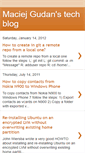 Mobile Screenshot of maciejgudan.blogspot.com