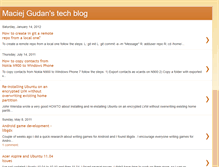 Tablet Screenshot of maciejgudan.blogspot.com