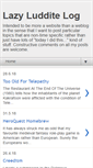 Mobile Screenshot of lazyludditelog.blogspot.com