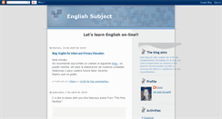 Desktop Screenshot of englishsubject-charo.blogspot.com