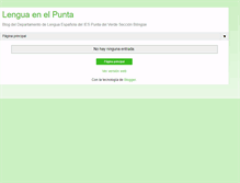 Tablet Screenshot of lenguaenelpunta.blogspot.com