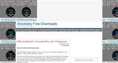 Desktop Screenshot of absolutelyfreedownloads.blogspot.com