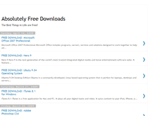 Tablet Screenshot of absolutelyfreedownloads.blogspot.com