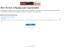 Tablet Screenshot of paydayloanguaranteed.blogspot.com