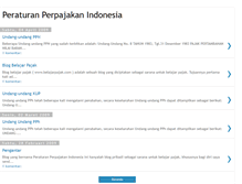 Tablet Screenshot of peraturanperpajakan.blogspot.com