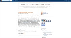 Desktop Screenshot of bingeeatingdisorderhope.blogspot.com
