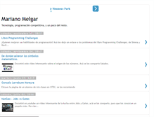 Tablet Screenshot of marianomelgar.blogspot.com