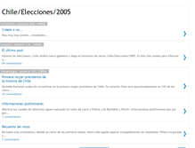 Tablet Screenshot of elecciones2005.blogspot.com