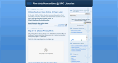 Desktop Screenshot of humanitiesspclibraries.blogspot.com