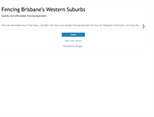 Tablet Screenshot of fencingbrisbanewesternsuburbs.blogspot.com