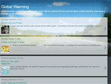 Tablet Screenshot of blogglobalwarmingeffects.blogspot.com