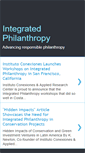 Mobile Screenshot of integratedphilanthropy.blogspot.com