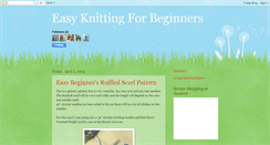 Desktop Screenshot of easyknittingforbeginners.blogspot.com