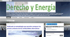 Desktop Screenshot of derechoyenergia.blogspot.com