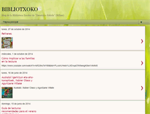 Tablet Screenshot of bibliotxoko.blogspot.com