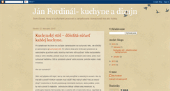 Desktop Screenshot of kuchyne-a-dizajn.blogspot.com