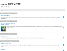 Tablet Screenshot of mamaaliffazfar.blogspot.com