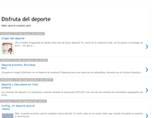 Tablet Screenshot of disfrutahaciendodeporte.blogspot.com