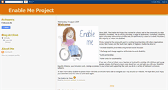 Desktop Screenshot of enablemeproject.blogspot.com