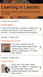 Mobile Screenshot of learninginlesotho.blogspot.com