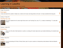 Tablet Screenshot of learninginlesotho.blogspot.com