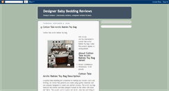 Desktop Screenshot of designerbabybeddingreviews.blogspot.com