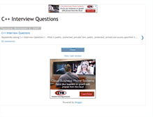 Tablet Screenshot of cplus-interview-questions.blogspot.com