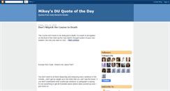Desktop Screenshot of giddyupmikeyduquote.blogspot.com