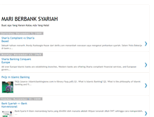 Tablet Screenshot of berbanksyariah.blogspot.com